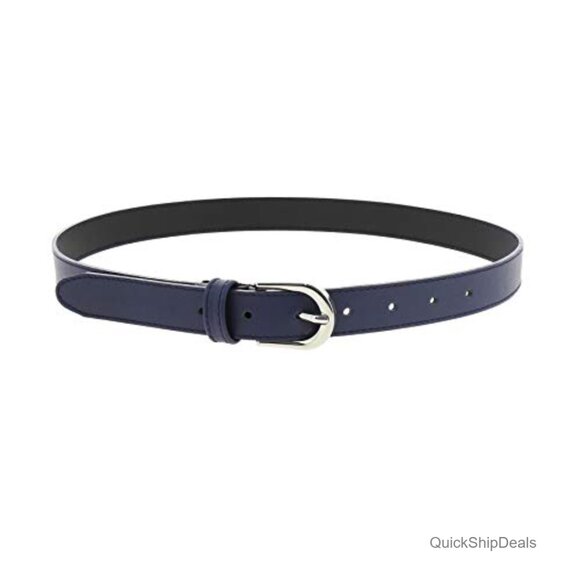 Italian Leather Belt with Polished Brass Buckle